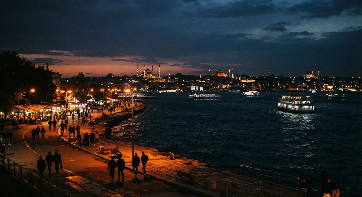 Kadıköy sahili akşam manzarası